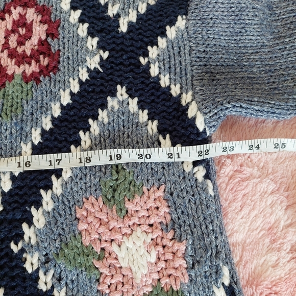 Vintage Maggie Lawrence Sport Knit Grandma Sweater Size Large - Picture 5 of 8